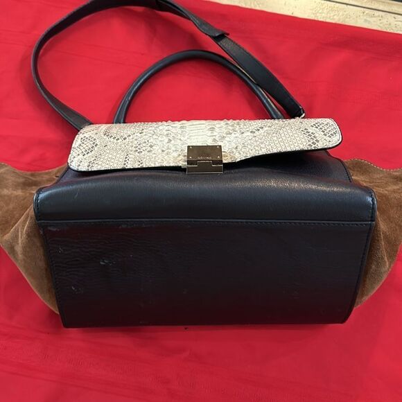 Authentic Celine Python Trapeze Bag - Picture 12 of 13